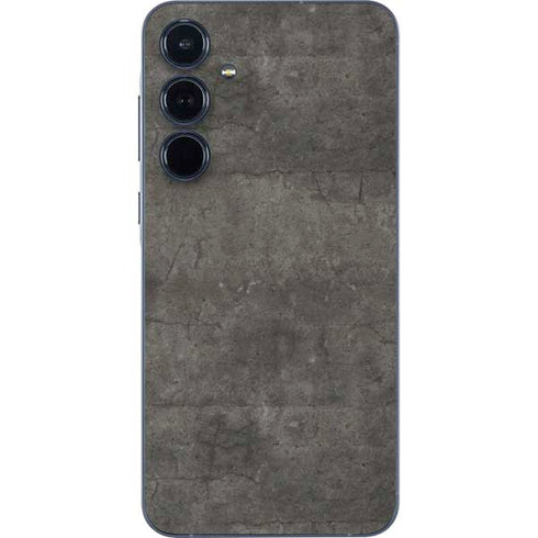 Dark Iron Grey Concrete Galaxy A55 5G Skin